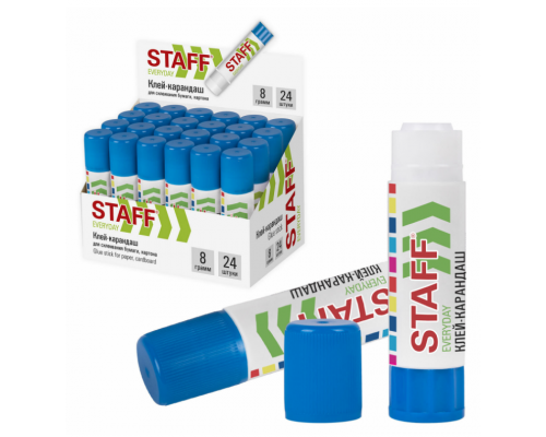 Клей-карандаш STAFF EVERYDAY 8г
