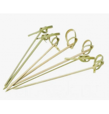 Пика для канапе 12см Узелок бамбук 100шт