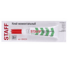 Клей моментальный суперклей STAFF EVERYDAY 3г ПРОЧНЫЙ