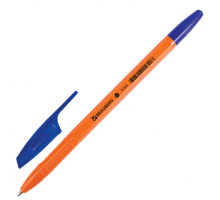 Ручка шариковая BRAUBERG X-333 Orange СИНЯЯ узел 0,7мм линия 0,35мм