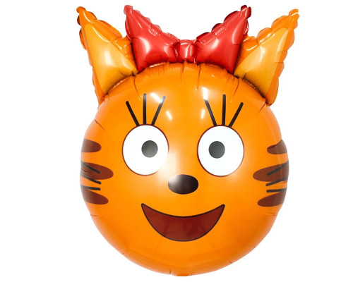 Шар фольгированный 19"/48см Карамелька Три Кота голова