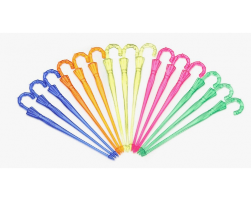 Пика для канапе 10см Зонтик дерево 25шт в упак