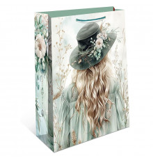 Пакет подарочный 26*12*32 Девушка Арт и Дизайн