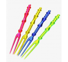 Пика для канапе 11см Вилочки цвет ассорти 25шт в упак