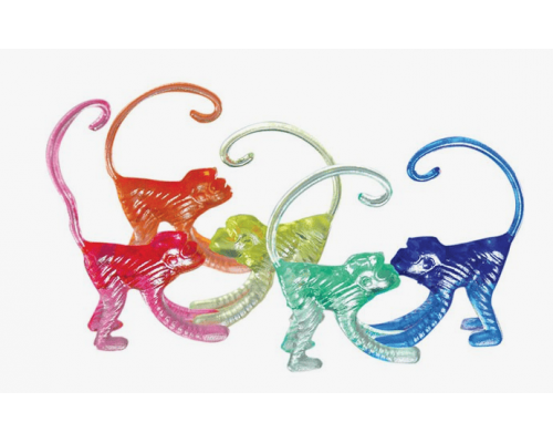 Украшения для коктейля Обезьяна 40мм пластик 14шт в упак