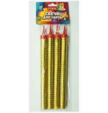 Свечи тортовые 18см 4шт 80сек Фонтан