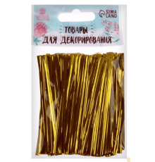 Клип-лента набор 500шт длина 8см цвет золотой