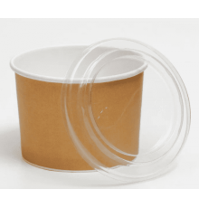 Креманка 250мл КРАФТ Дно+крышка d-93 h-65