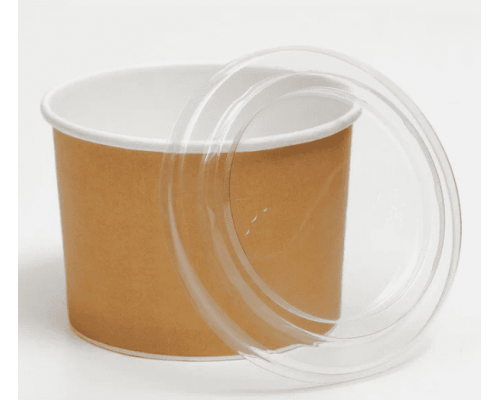 Креманка 250мл КРАФТ Дно+крышка d-93 h-65