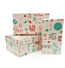 Коробка подарочная 12*6,5*4 ЛЮБОВЬ