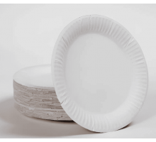 Тарелка картонная 160мм белая (уп100/1000)