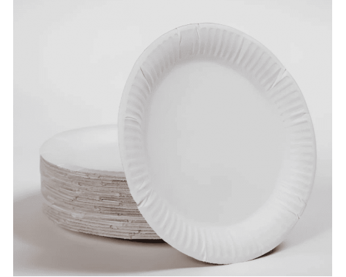 Тарелка картонная 160мм белая (уп100/1000)