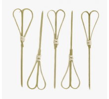 Пика для канапе 12см Узелки-сердечки 100шт