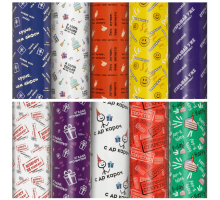 Бумага упаковочная 70*100см Золотая сказка Funny Notes ассорти