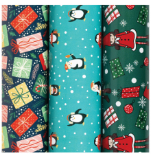 Бумага оберточная 70см*100см Новый год НГ Green Collection рисунок в ассортименте