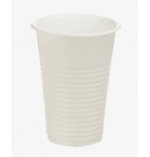Стакан 330мл пластиковый белый (100шт/2500)