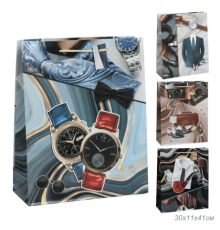 Пакет бумажный с ручками 30*41*11 23 ФЕВРАЛЯ микс