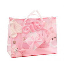 Пакет подарочный 27*21*11 Новорожденный прозрачный рисунок в ассортименте