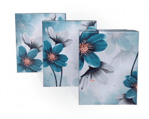 Коробка подарочная 23*19*13 ГАРМОНИЯ цветы