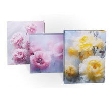 Коробка подарочная 23*19*13 ЦВЕТОЧНАЯ ДЫМКА