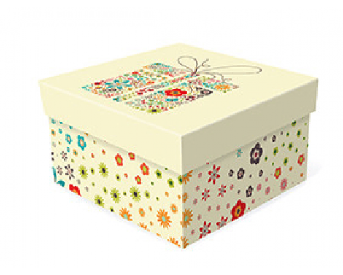 Коробка подарочная 19*19*9 ВЕСЕННИЙ СЮРПРИЗ