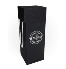 Коробка подарочная 10,5*10,5*28 под бутылку с ручками ВАЖНОМУ ЧЕЛОВЕКУ