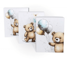 Коробка подарочная 21*17*11 ПУШИСТЫЙ ДРУГ МИШКА