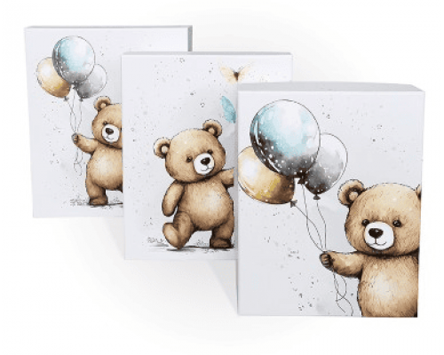 Коробка подарочная 21*17*11 ПУШИСТЫЙ ДРУГ МИШКА