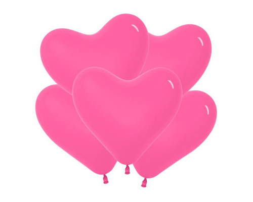 Шар латексный 11"/30см СЕРДЦЕ пастель розовый ТМ DECOBAL (уп 100шт)