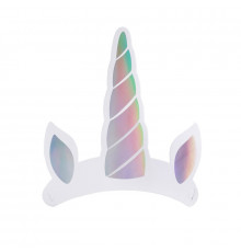 Колпаки Единорог формовые 18,5см (уп 6шт)