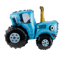Шар фольгированный 12"/30см Трактор синий мини