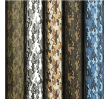 Бумага упаковочная 70*100см Золотая сказка Military крафт ассорти