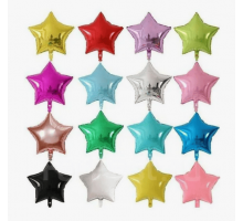Шар фольгированный 19"/48см Звезда ЦВЕТ В АССОРТИМЕНТЕ