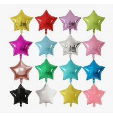 Шар фольгированный 19"/48см Звезда ЦВЕТ В АССОРТИМЕНТЕ