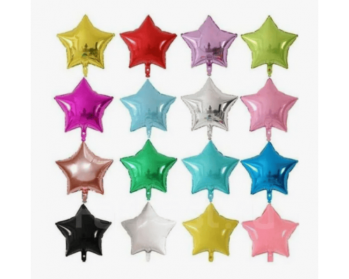 Шар фольгированный 19"/48см Звезда ЦВЕТ В АССОРТИМЕНТЕ
