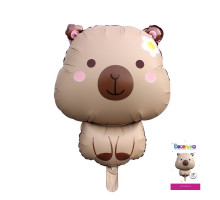 Шар фольгированный 28"/71см Капибара сатин