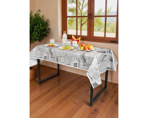 Скатерть 110*120см ПЭ рулон 3шт в ассортименте