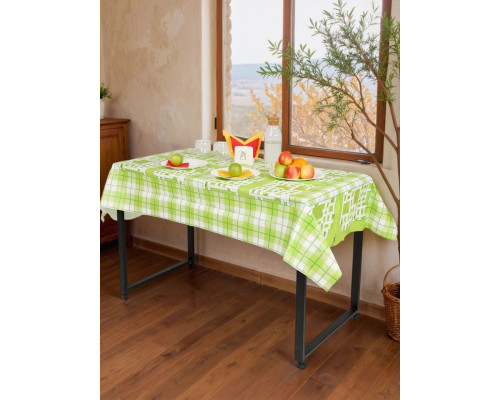 Скатерть 110*120см ПЭ рулон 3шт в ассортименте