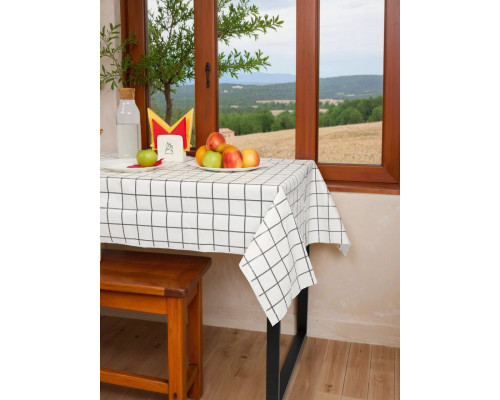 Скатерть 110*120см ПЭ рулон 3шт в ассортименте