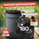 Мешок для мусора ПВД 180л 10шт 35мкм 85*110 Элпи черный