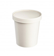 Контейнер ECO SOUP БЕЛЫЙ 16W 445мл картонная крышка (уп25/кор250)