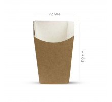 Коробка для картофеля ФРИ ECO Snack Cup M 53*110*72мм
