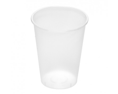 Стакан 375/410мл BUBBLE CUP D-90мм прозрачный матовый (25шт/500уп)
