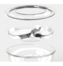 Крышка к контейнеру d203 h50 прозрачная Kado-Prim