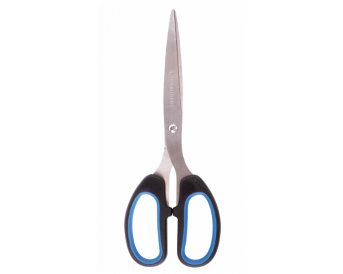 Ножницы BRAUBERG Classic+ 205мм резиновые вставки