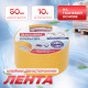 Клейкая двухсторонняя лента 50 мм х 10 м, ТКАНЕВАЯ ОСНОВА, BRAUBERG