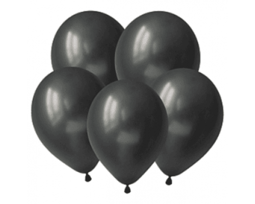 Шар латексный МЕТАЛЛ 12"/30см Черный (уп 50шт) DECOBAL