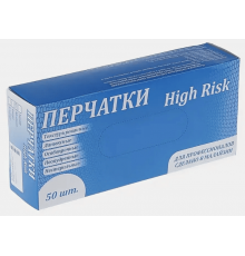 Перчатки латексные неопудренные S High Risk особопрочные