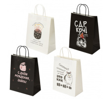 Пакет подарочный 26*13*32 Funny Mix рисунок а ассортименте