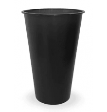 Стакан 455/500мл BUBBLE CUP D-90мм черный 25/500